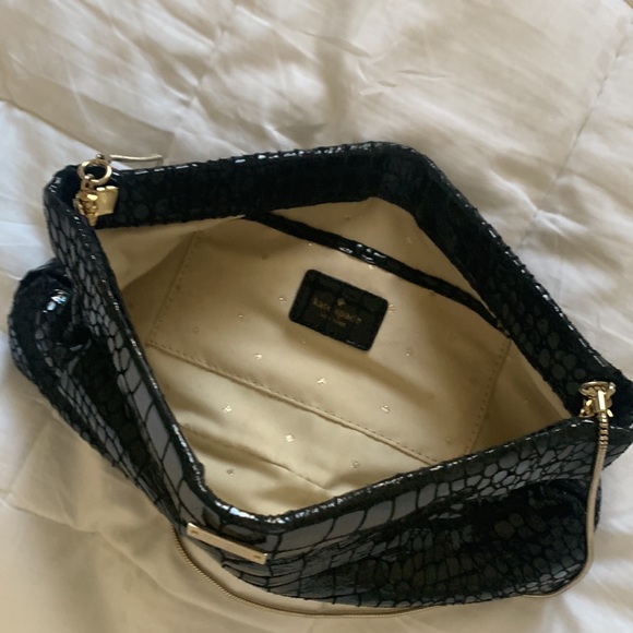 Kate Spade black clutch crossbody with chain new - Picture 2 of 6